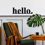 Wallity Hello Escultura de Pared de Metal Negro